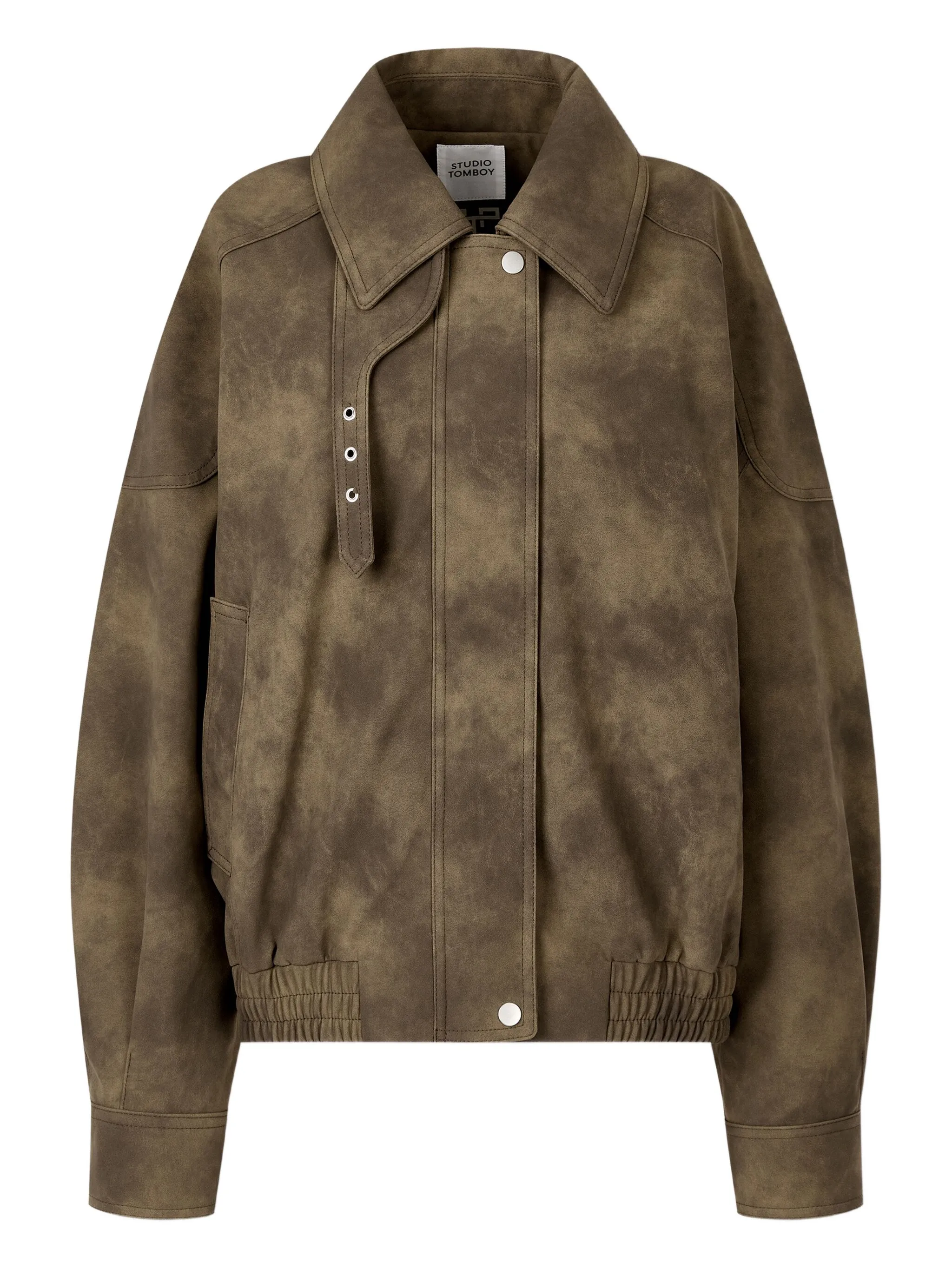 Замшевый бомбер Tomboy, коричневый
Замшевый бомбер Tomboy, коричневый