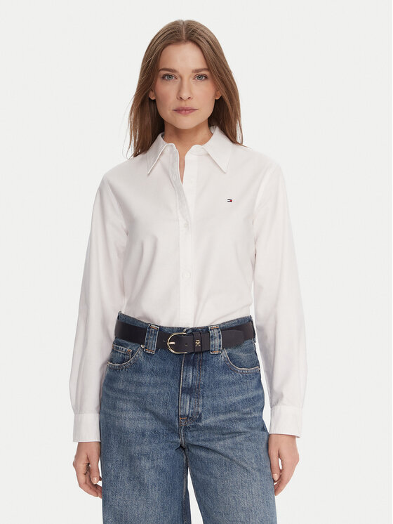 Рубашка relaxed fit WW0WW46111 Tommy Hilfiger, белый
Рубашка relaxed fit WW0WW46111 Tommy Hilfiger, белый