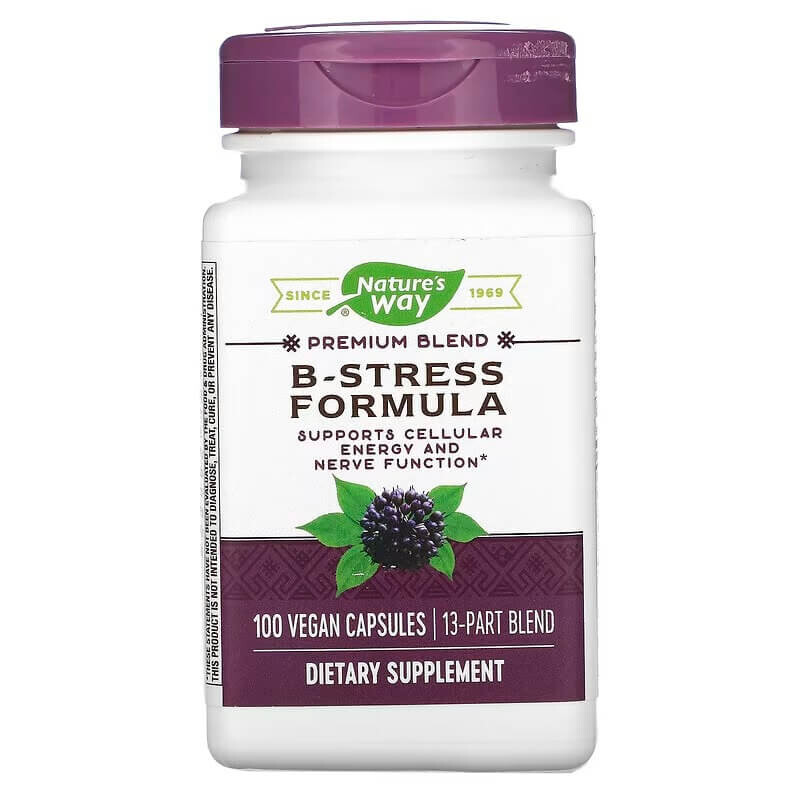B-Stress Formula Nature's Way, 100 капсул
B-Stress Formula Nature's Way, 100 капсул