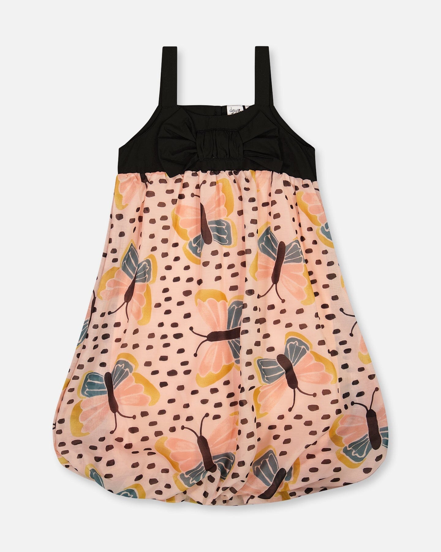 Платье-пузырь с принтом «Черные и розовые бабочки» Deux par Deux
Платье-пузырь с принтом «Черные и розовые бабочки» Deux par Deux