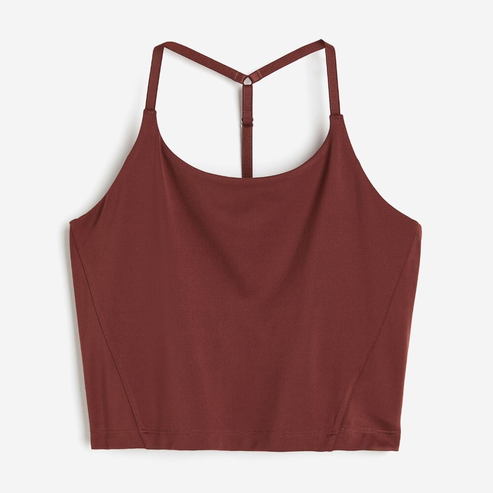 Спортивный топ H&M SoftMove Cropped Tank, коричневый
Спортивный топ H&M SoftMove Cropped Tank, коричневый