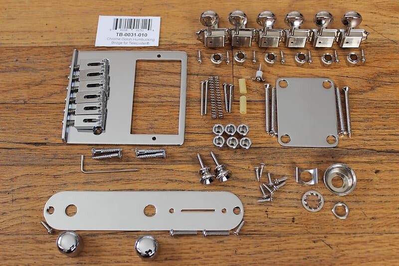 Fender/Gotoh Humbucker Telecaster Chrome Hardware Set с тюнерами Modern GTC302 Bridge Tele TB-0031-010 6-Saddle Humbucker Telecaster Bridge Assembly
Fender/Gotoh Humbucker Telecaster Chrome Hardware Set с тюнерами Modern GTC302 Bridge Tele TB-0031-010 6-Saddle Humbucker Telecaster Bridge Assembly
