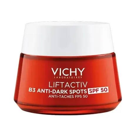 Vichy Liftactiv Крем B3 SPF50 50 мл против пятен
Vichy Liftactiv Крем B3 SPF50 50 мл против пятен