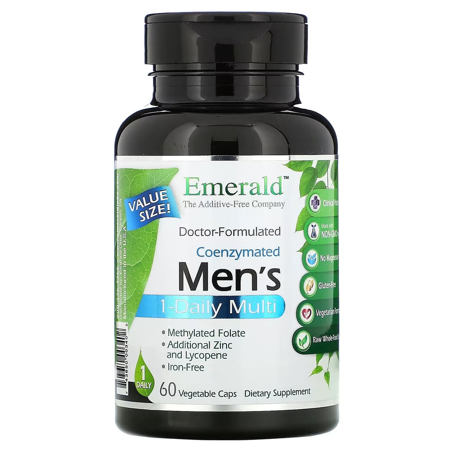 Мультивитаминный Комплекс для Мужчин Emerald Laboratories, 60 вегетарианских капсул
Мультивитаминный Комплекс для Мужчин Emerald Laboratories, 60 вегетарианских капсул