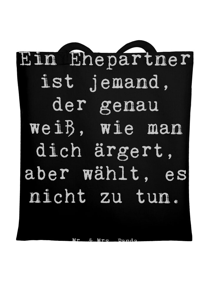 Сумка для переноски Mr & Mrs Panda Ehepartner Liebe, черный
Сумка для переноски Mr & Mrs Panda Ehepartner Liebe, черный