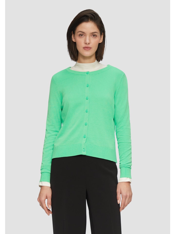 Кардиган s.Oliver Strickjacke langarm, зеленый
Кардиган s.Oliver Strickjacke langarm, зеленый