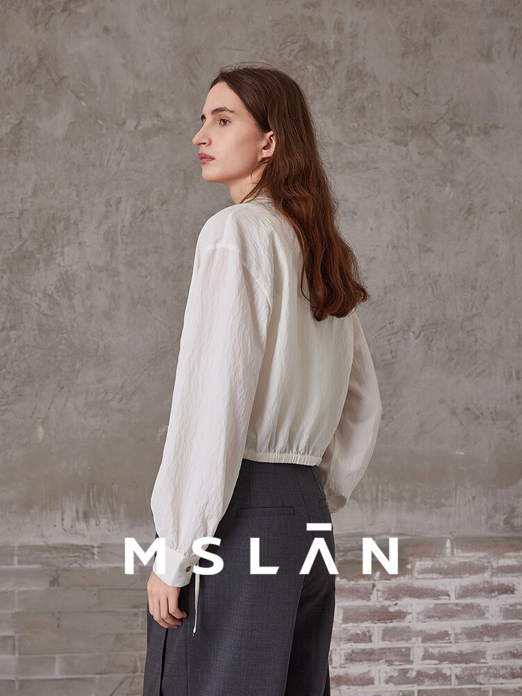 Весенняя рубашка Mslan с кружевным дизайном и шнурком, белый
Весенняя рубашка Mslan с кружевным дизайном и шнурком, белый