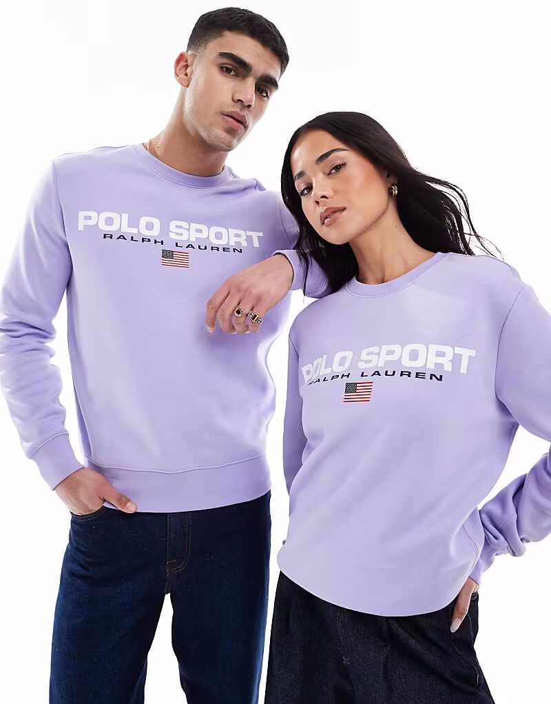Polo Ralph Lauren Sport capsule унисекс большой флаг на груди логотип толстовка сиреневого цвета
Polo Ralph Lauren Sport capsule унисекс большой флаг на груди логотип толстовка сиреневого цвета