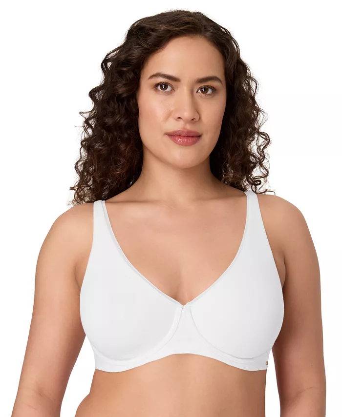 Женский хлопковый бюстгальтер на косточках, двухслойный, DF8131 Bali, белый 
Женский хлопковый бюстгальтер на косточках, двухслойный, DF8131 Bali, белый