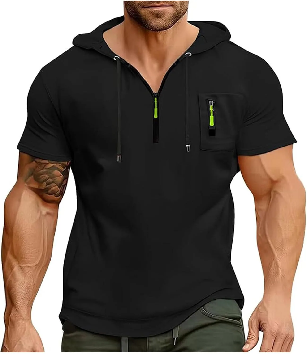 Мужской худи с коротким рукавом, лето-осень 2026
Мужской худи с коротким рукавом, лето-осень 2026