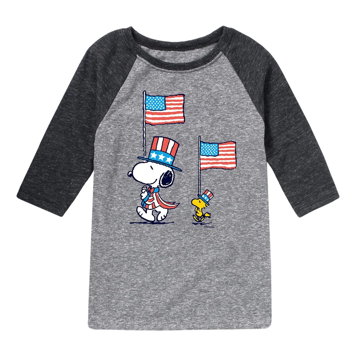 Футболка с рисунком реглан для мальчиков 8–20 лет с изображением флага США «Peanuts» и «Арахис» Licensed Character
Футболка с рисунком реглан для мальчиков 8–20 лет с изображением флага США «Peanuts» и «Арахис» Licensed Character