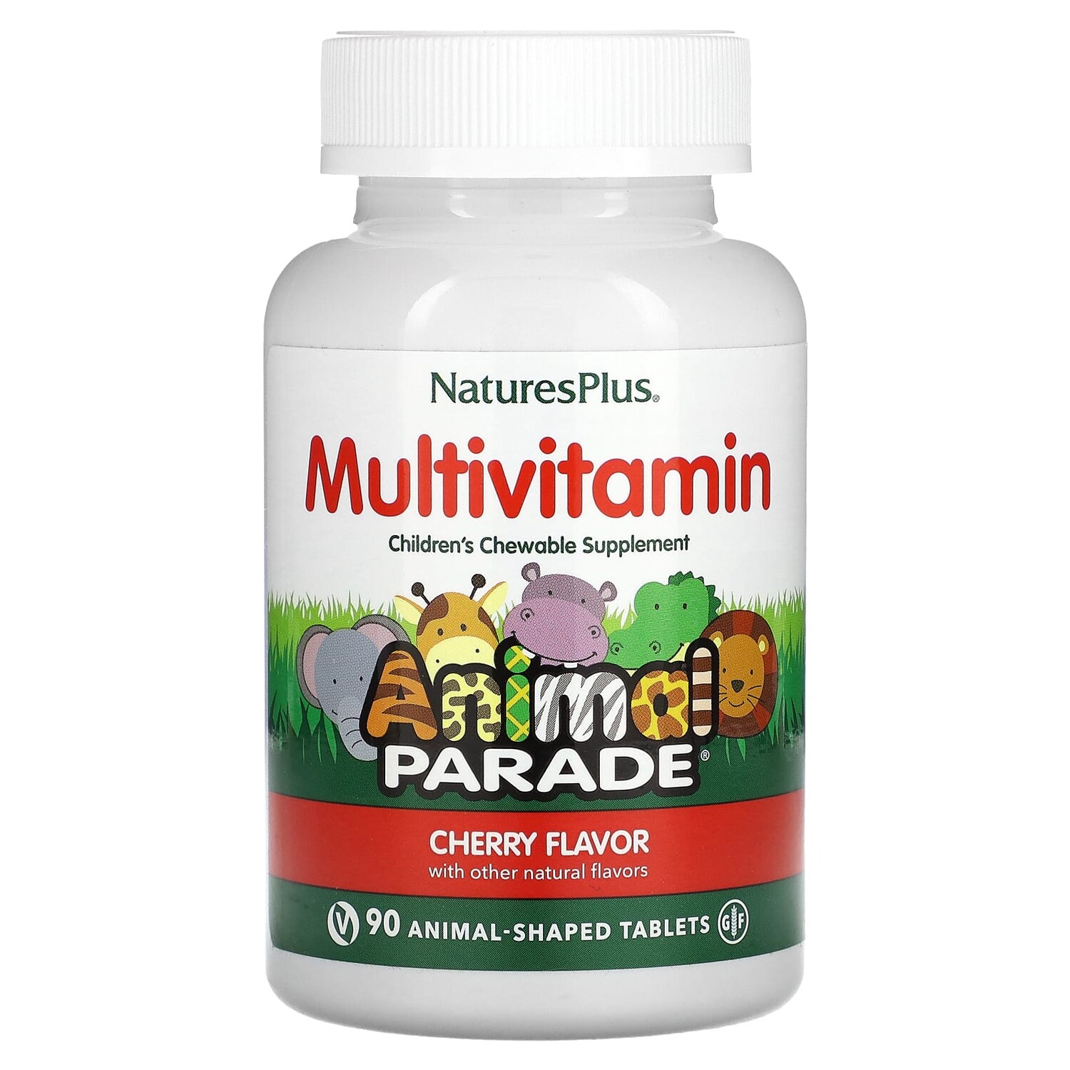 Мультивитамины NaturesPlus с микроэлементами для детей, со вкусом вишни, 90 таблеток в форме животных
Мультивитамины NaturesPlus с микроэлементами для детей, со вкусом вишни, 90 таблеток в форме животных