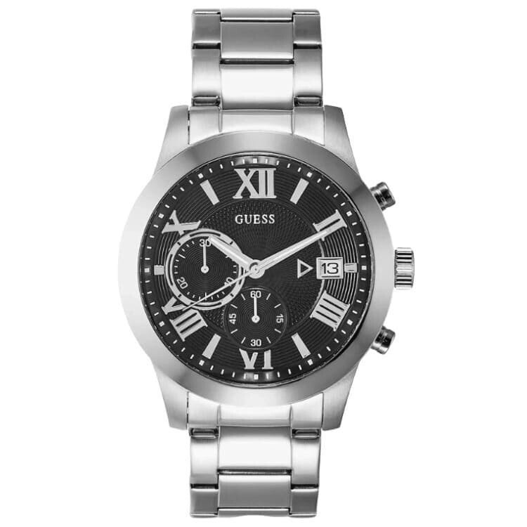 Часы наручные Guess с хронографом, серебристый
Часы наручные Guess с хронографом, серебристый