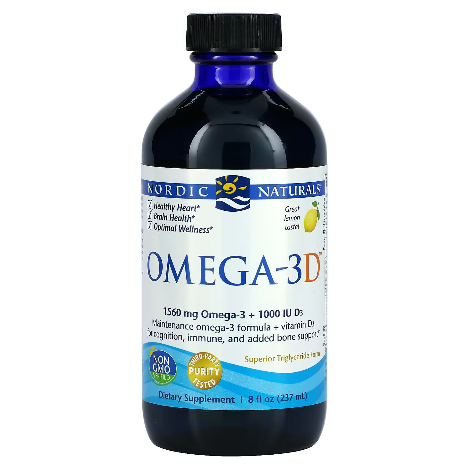 Nordic Naturals, Omega-3D, Lemon, 237 мл (8 жидких унций)
Nordic Naturals, Omega-3D, Lemon, 237 мл (8 жидких унций)