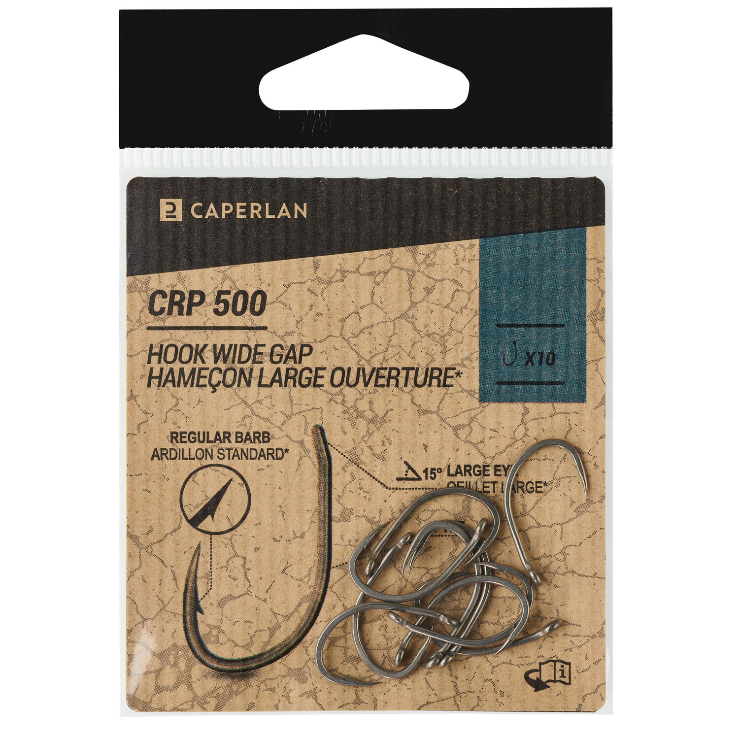 Рыболовный крючок шириной 500 CAPERLAN 
Рыболовный крючок шириной 500 CAPERLAN