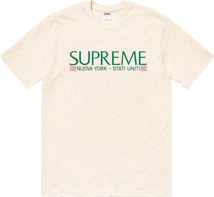 Футболка Supreme Nuova York Tee 'Natural', кремовый, Бежевый, Футболка Supreme Nuova York Tee 'Natural', кремовый
Футболка Supreme Nuova York Tee 'Natural', кремовый, Бежевый, Футболка Supreme Nuova York Tee 'Natural', кремовый