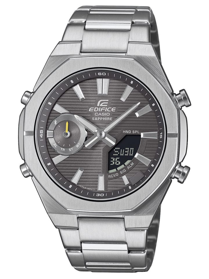 Casio Мужские часы Edifice с Bluetooth, сталь/антрацит
Casio Мужские часы Edifice с Bluetooth, сталь/антрацит