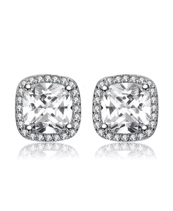 Винтажные серьги-гвоздики с ореолом из стерлингового серебра с кубическим цирконием Genevive, white
Винтажные серьги-гвоздики с ореолом из стерлингового серебра с кубическим цирконием Genevive, white