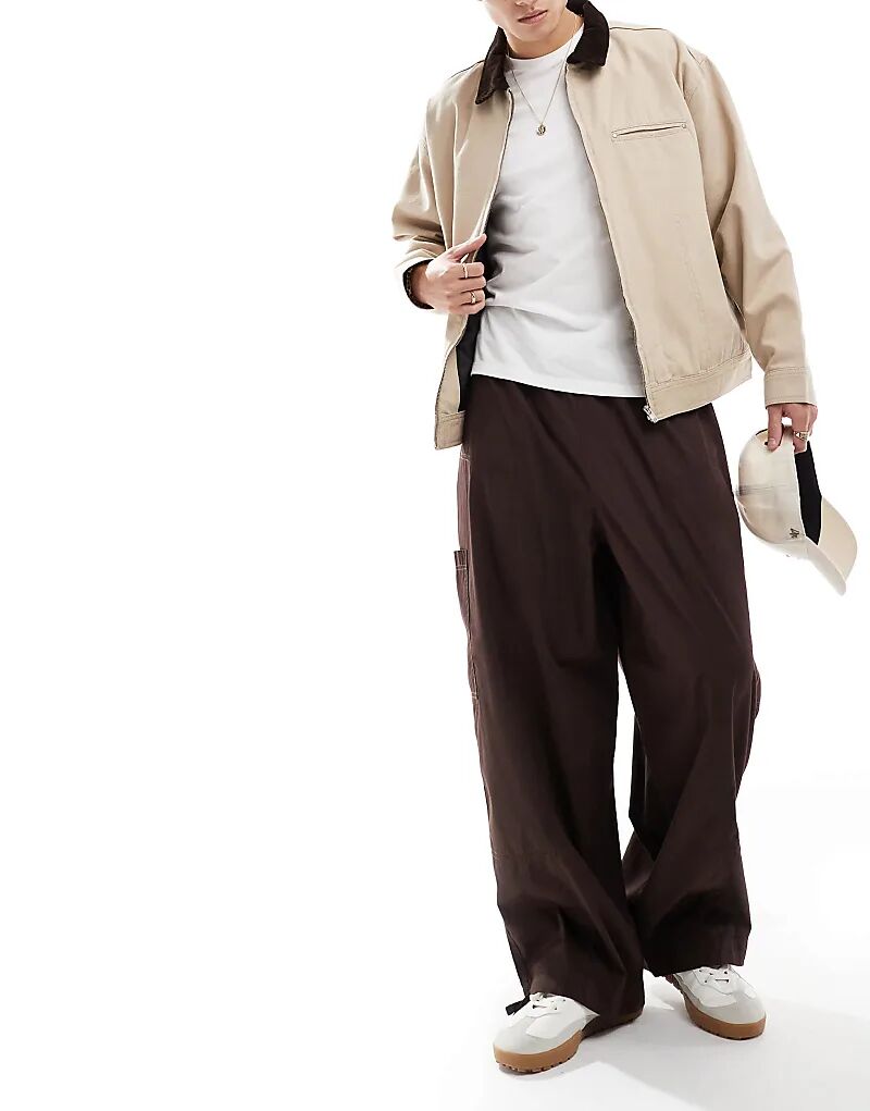 Очень мешковатые брюки-карго с вставками коричневого цвета ASOS DESIGN
Очень мешковатые брюки-карго с вставками коричневого цвета ASOS DESIGN