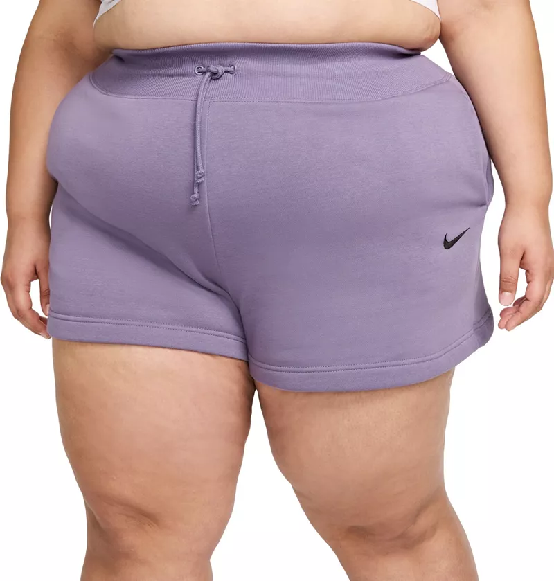 Женские шорты Nike Sportswear Phoenix Fleece Plus с высокой талией, цвет Daybreak 
Женские шорты Nike Sportswear Phoenix Fleece Plus с высокой талией, цвет Daybreak