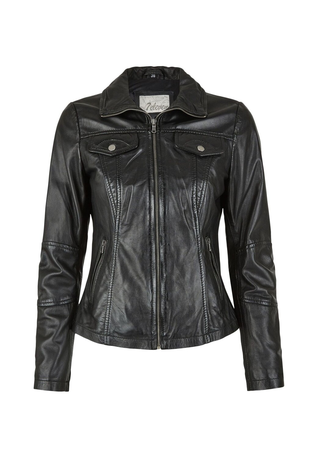 Кожаная куртка Приа 7eleven, черный
Кожаная куртка Приа 7eleven, черный
