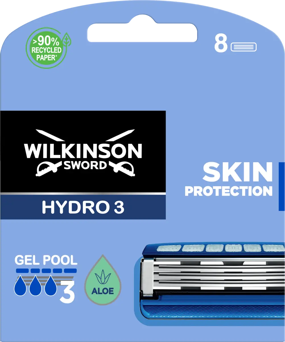 Лезвия для бритвы Hydro 3 8 шт. WILKINSON SWORD
Лезвия для бритвы Hydro 3 8 шт. WILKINSON SWORD