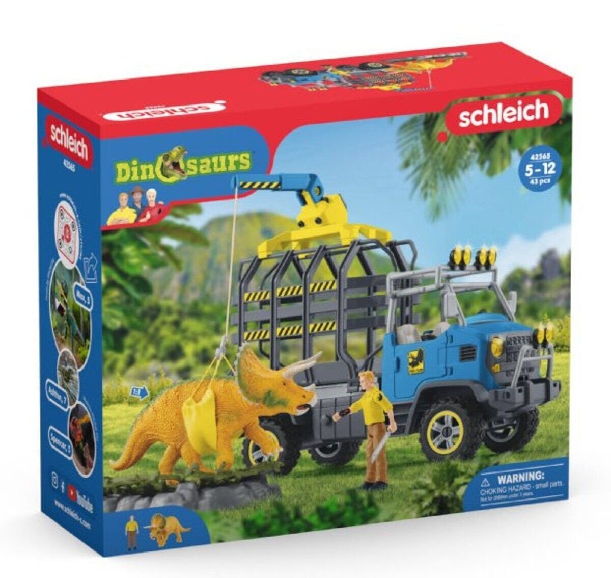 Schleich, статуэтка, Dinosaur Transport Mission, 42565
Schleich, статуэтка, Dinosaur Transport Mission, 42565