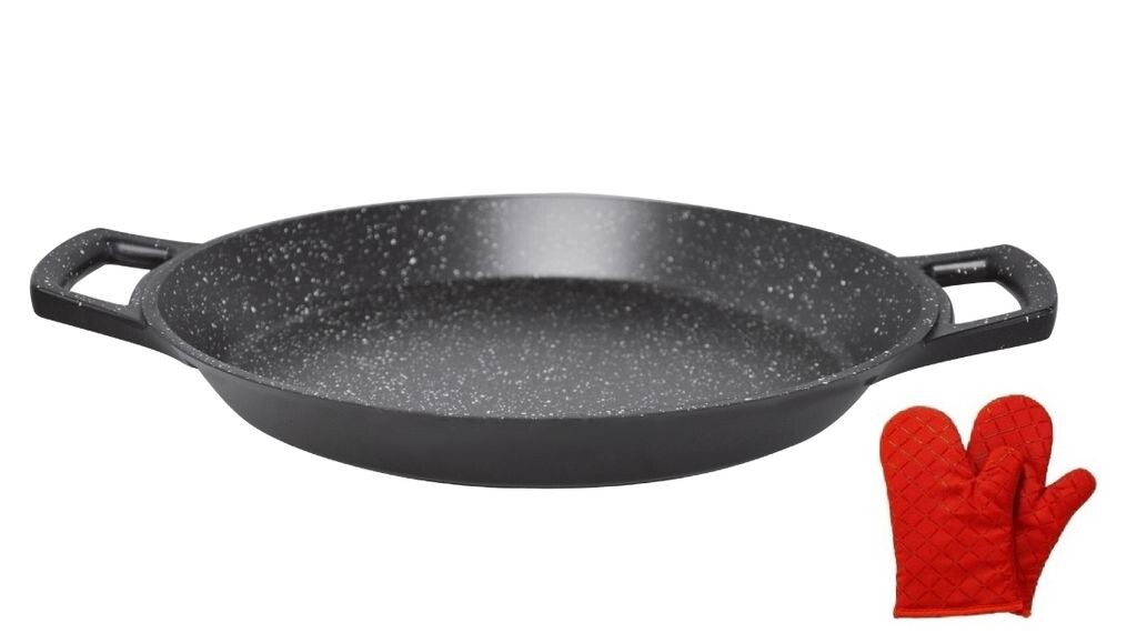 Сковорода для гриля Cheffinger Paella, литая под давлением, 40 см, на 6-8 человек, литой алюминий Scheffinger
Сковорода для гриля Cheffinger Paella, литая под давлением, 40 см, на 6-8 человек, литой алюминий Scheffinger