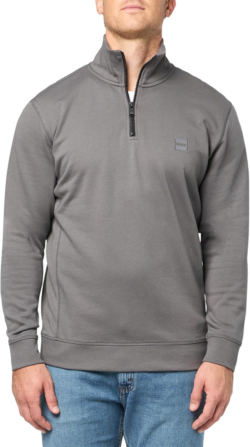 BOSS мужская толстовка с логотипом-аппликацией и молнией на четверть, Mushroom Grey, Серый, BOSS мужская толстовка с логотипом-аппликацией и молнией на четверть, Mushroom Grey
BOSS мужская толстовка с логотипом-аппликацией и молнией на четверть, Mushroom Grey, Серый, BOSS мужская толстовка с логотипом-аппликацией и молнией на четверть, Mushroom Grey