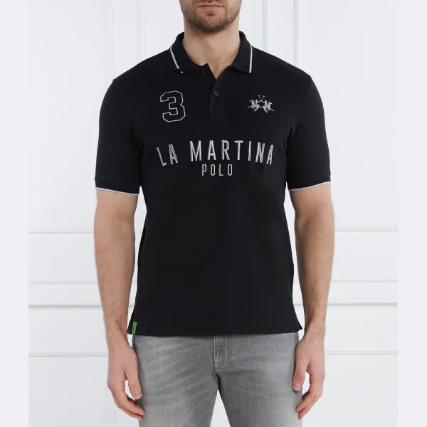 Рубашка поло стандартного кроя La Martina, черный
Рубашка поло стандартного кроя La Martina, черный