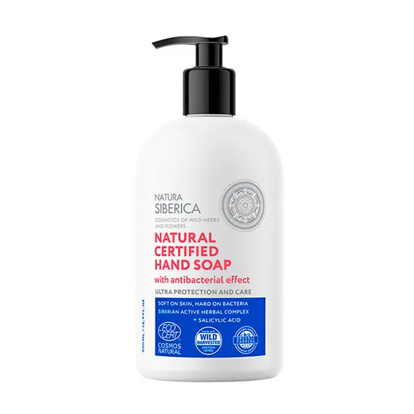 Дезинфицирующее мыло для рук с ультразащитой и уходом Jabón De Manos Natural Certificado Efecto Higienizante Natura Siberica, 500 ml
Дезинфицирующее мыло для рук с ультразащитой и уходом Jabón De Manos Natural Certificado Efecto Higienizante Natura Siberica, 500 ml