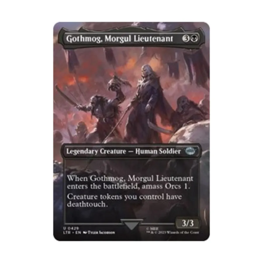 CCG Готмог, моргульский лейтенант (Без границ) (U), MTG - Universes Beyond: Lord of the Rings
CCG Готмог, моргульский лейтенант (Без границ) (U), MTG - Universes Beyond: Lord of the Rings