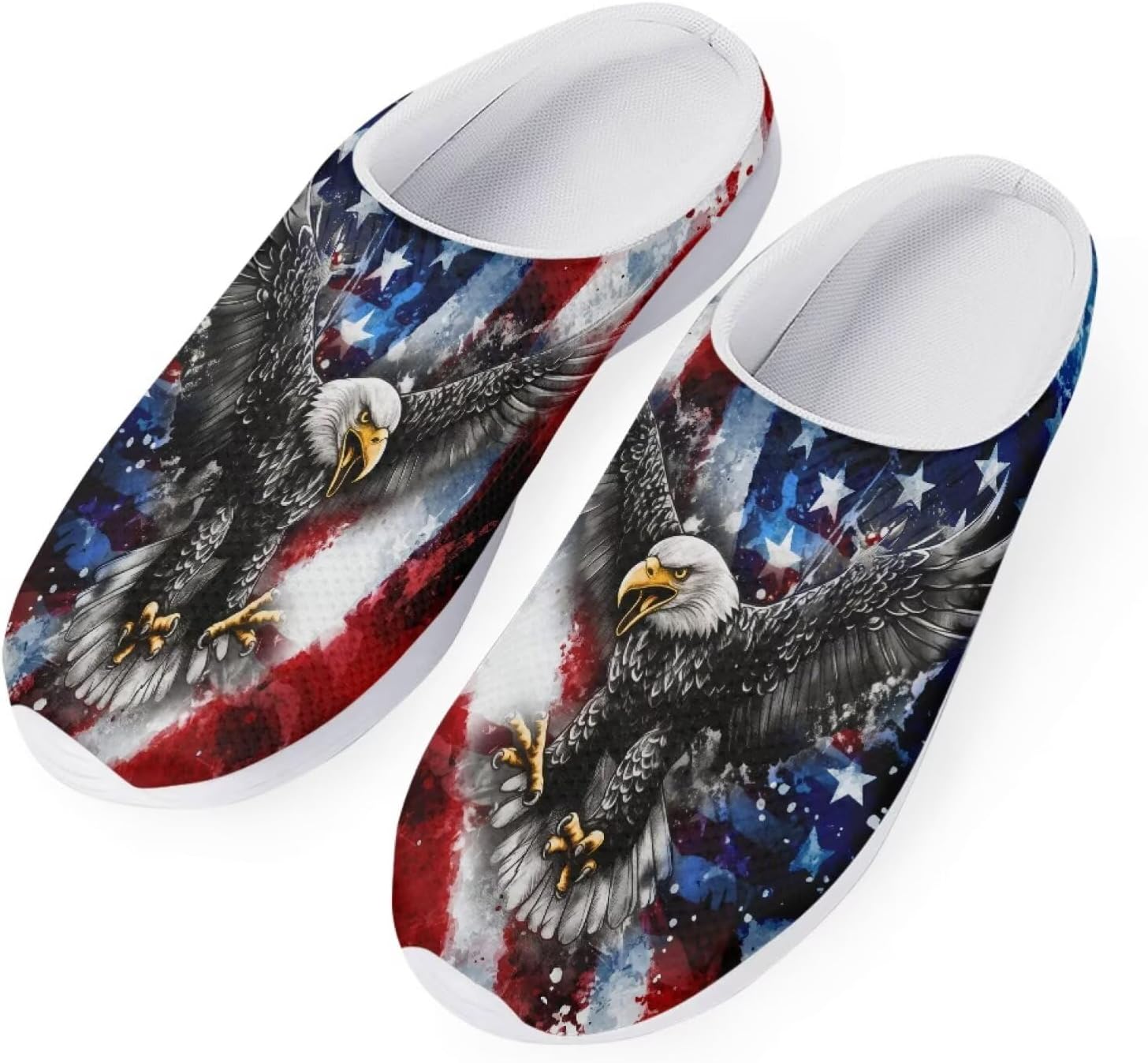 Женские мюли-кроссовки Forchrinse Tropical Hibiscus Palm с сеткой, легкие и дышащие, для прогулок, American Flag Eagle
Женские мюли-кроссовки Forchrinse Tropical Hibiscus Palm с сеткой, легкие и дышащие, для прогулок, American Flag Eagle