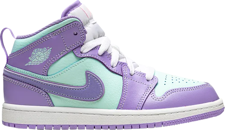 Кроссовки Air Jordan 1 Mid PS Purple Pulse Glacier Blue, фиолетовый 
Кроссовки Air Jordan 1 Mid PS Purple Pulse Glacier Blue, фиолетовый