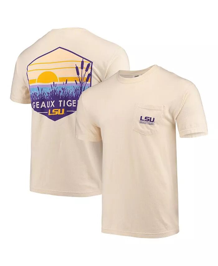 Мужская кремовая футболка LSU Tigers Landscape Shield Comfort Colors Pocket Image One
Мужская кремовая футболка LSU Tigers Landscape Shield Comfort Colors Pocket Image One