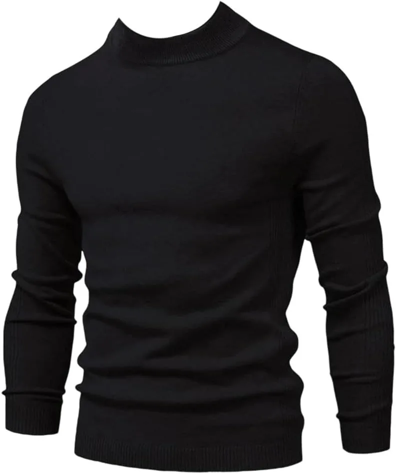 Мужской зимний толстый свитер с высоким воротником Slim Fit
Мужской зимний толстый свитер с высоким воротником Slim Fit