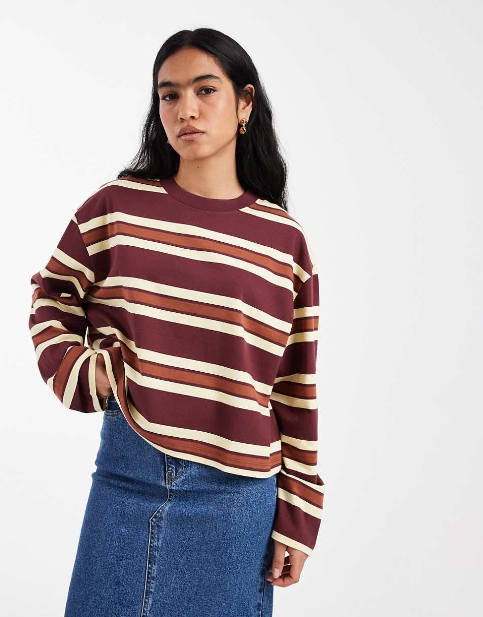 Лонгслив Asos Design Boxy Crop, нейтрально-шоколадный
Лонгслив Asos Design Boxy Crop, нейтрально-шоколадный