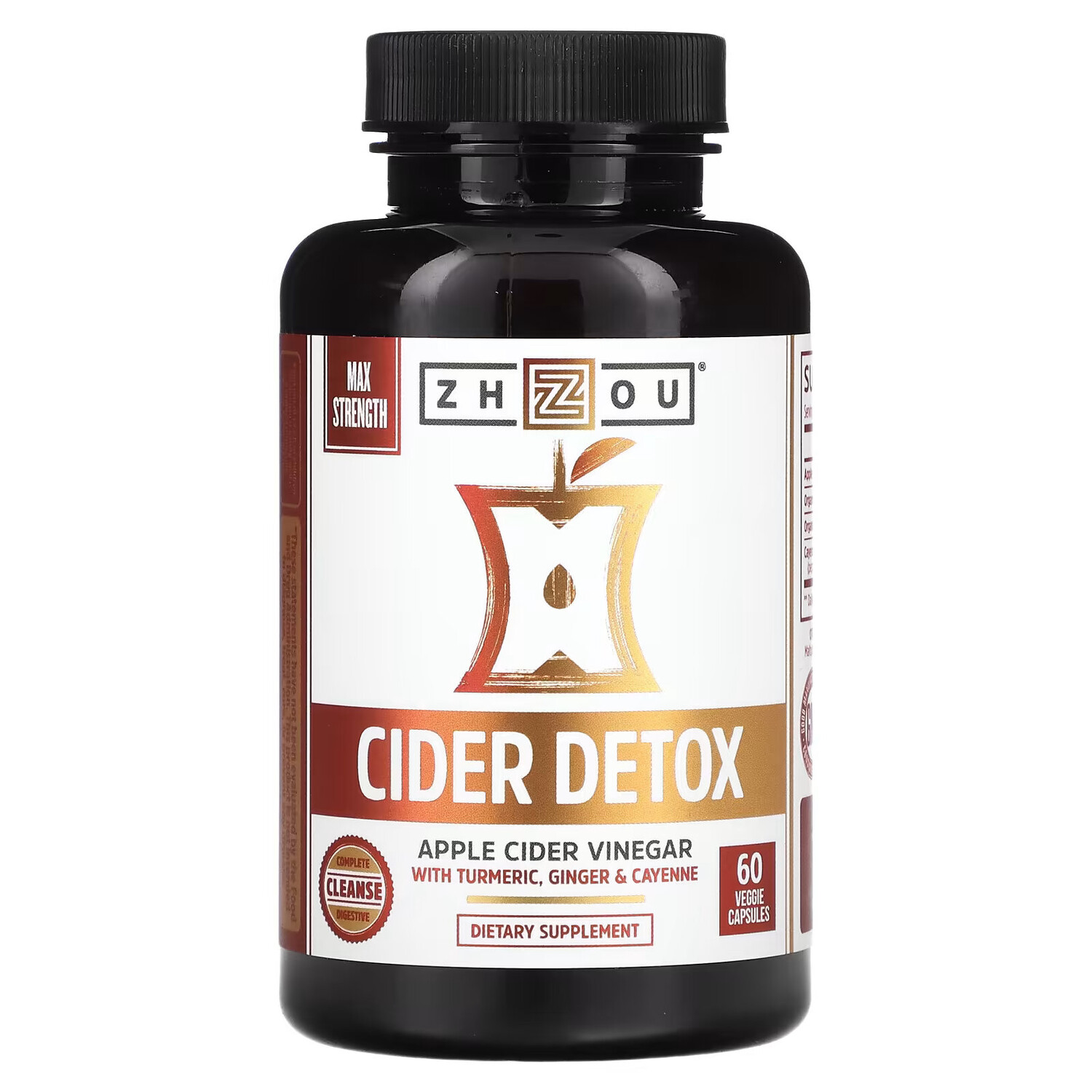 Zhou Nutrition, Cider Detox, 60 растительных капсул
Zhou Nutrition, Cider Detox, 60 растительных капсул