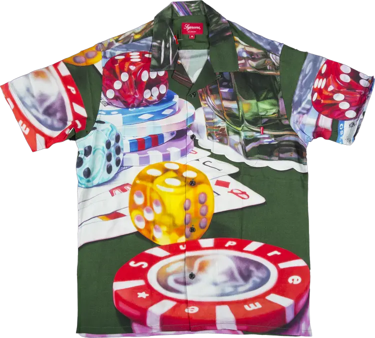 Рубашка Supreme Casino Rayon Shirt 'Green', зеленый
Рубашка Supreme Casino Rayon Shirt 'Green', зеленый