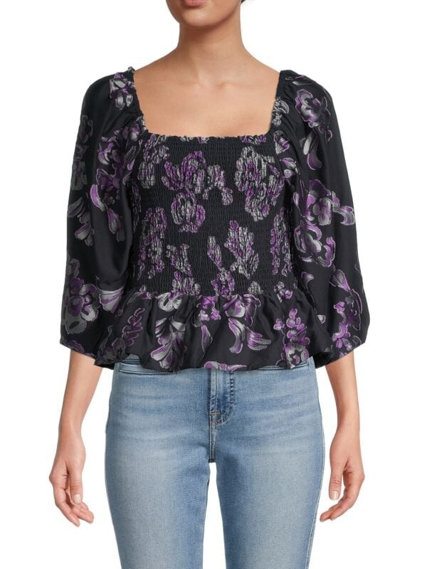 Присборенный топ emma с цветочным принтом Tanya Taylor Black
Присборенный топ emma с цветочным принтом Tanya Taylor Black