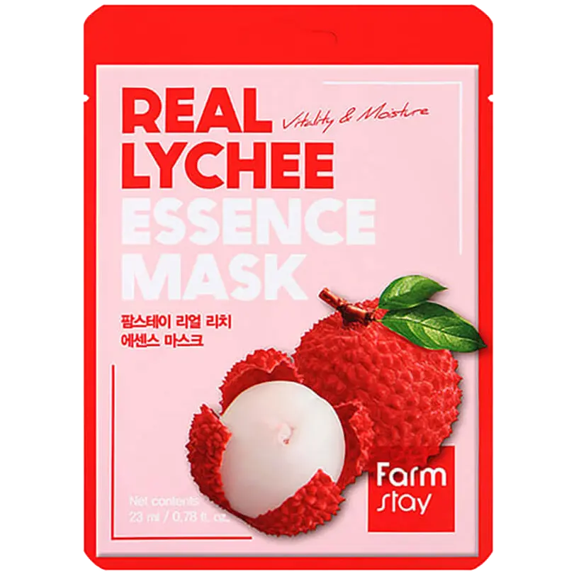 Farmstay Real маска для лица из личи, 23 мл
Farmstay Real маска для лица из личи, 23 мл