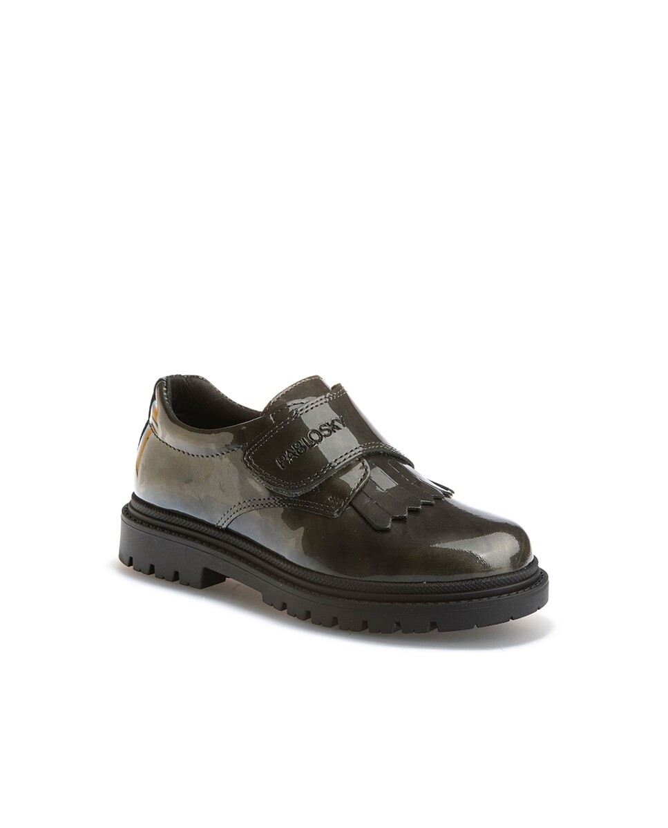 Черные кожаные туфли на шнуровке и блютеры для девочки Pablosky, черный
Черные кожаные туфли на шнуровке и блютеры для девочки Pablosky, черный