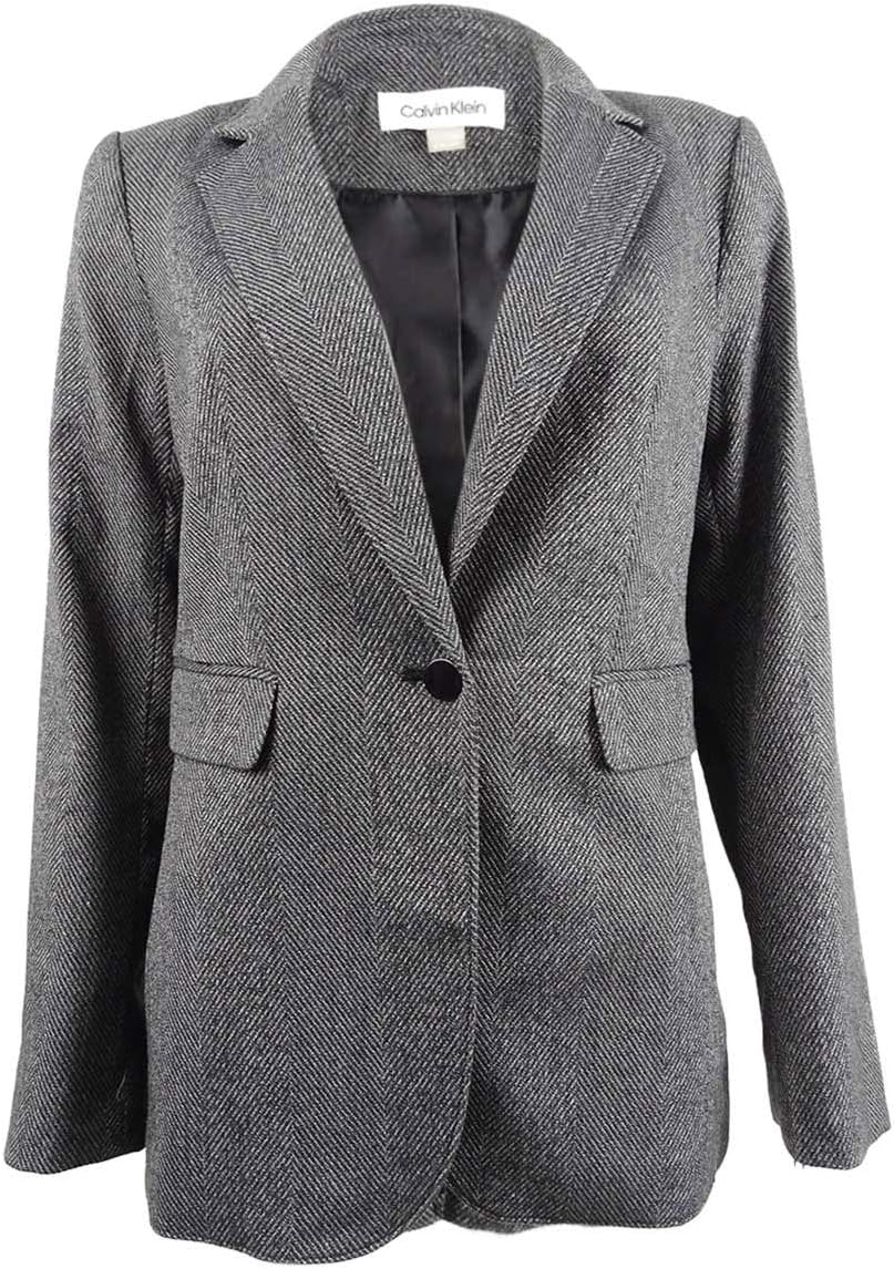 Женский блейзер Calvin Klein Petites с елочкой на одной пуговице, черный-слоновая кость, Black/Cream
Женский блейзер Calvin Klein Petites с елочкой на одной пуговице, черный-слоновая кость, Black/Cream