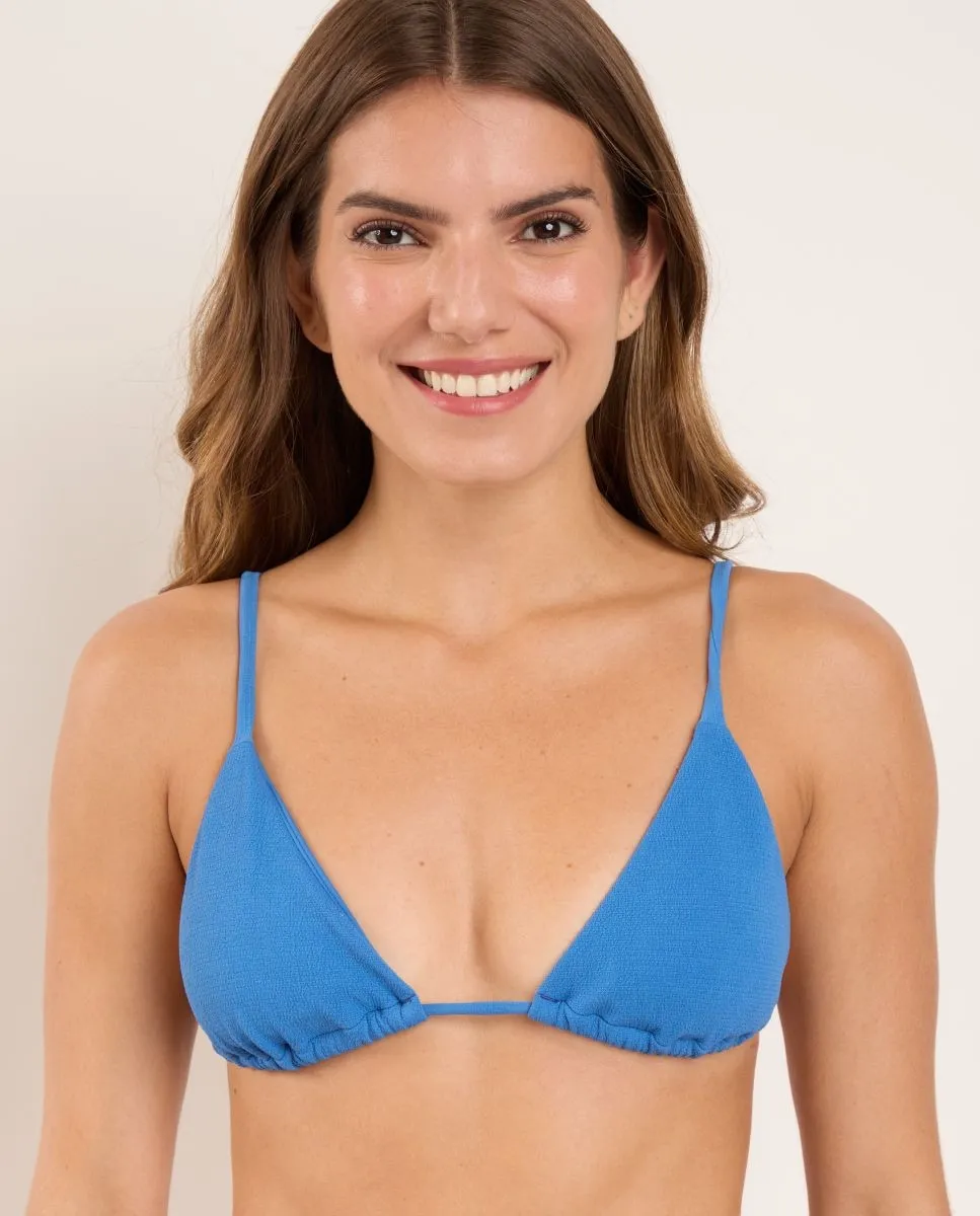 Мягкий однотонный треугольный верх бикини Río de Sol, синий
Мягкий однотонный треугольный верх бикини Río de Sol, синий