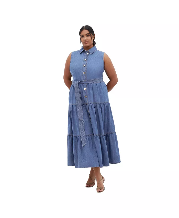 Платье макси Raya больших размеров CITY CHIC, синий
Платье макси Raya больших размеров CITY CHIC, синий