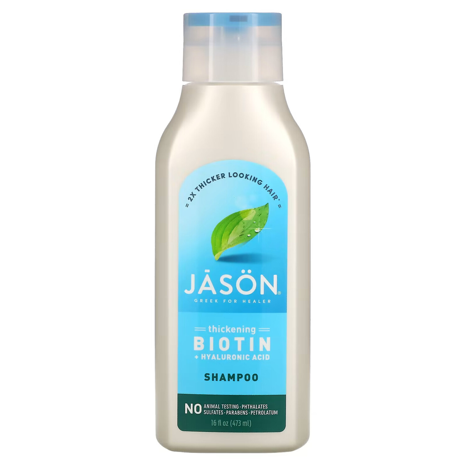 Jason Natural, Шампунь для утолщения и восстановления волос, с биотином и гиалуроновой кислотой, 473 мл (16 жидк. унций)
Jason Natural, Шампунь для утолщения и восстановления волос, с биотином и гиалуроновой кислотой, 473 мл (16 жидк. унций)
