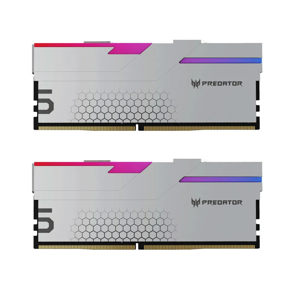 Модуль памяти Acer Predator Hermes, 32 ГБ DDR5 (2 x 16ГБ), 6800 МГц, BL.9BWWR.401, серебристый
Модуль памяти Acer Predator Hermes, 32 ГБ DDR5 (2 x 16ГБ), 6800 МГц, BL.9BWWR.401, серебристый