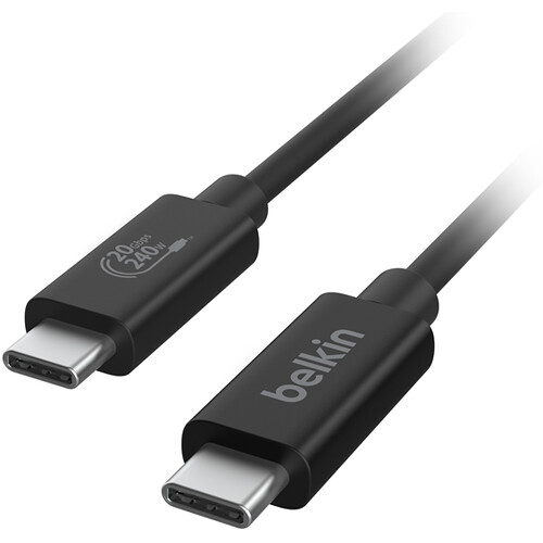 Кабель USB-C Belkin Connect 240W USB4 USB-C Cable (6.6') INZ004BT2MBK
Кабель USB-C Belkin Connect 240W USB4 USB-C Cable (6.6') INZ004BT2MBK