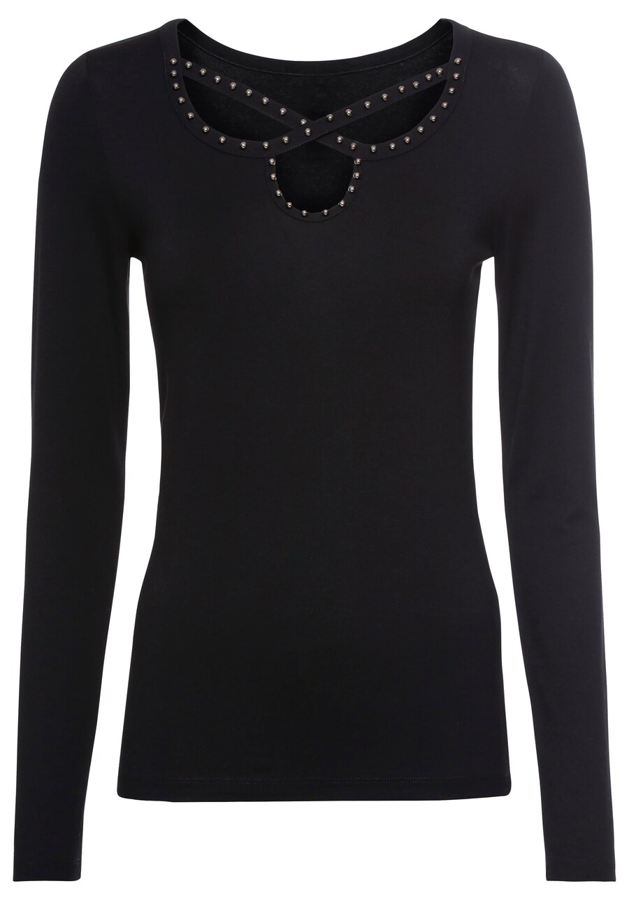 Лонгслив MELROSE Shirt, черный
Лонгслив MELROSE Shirt, черный