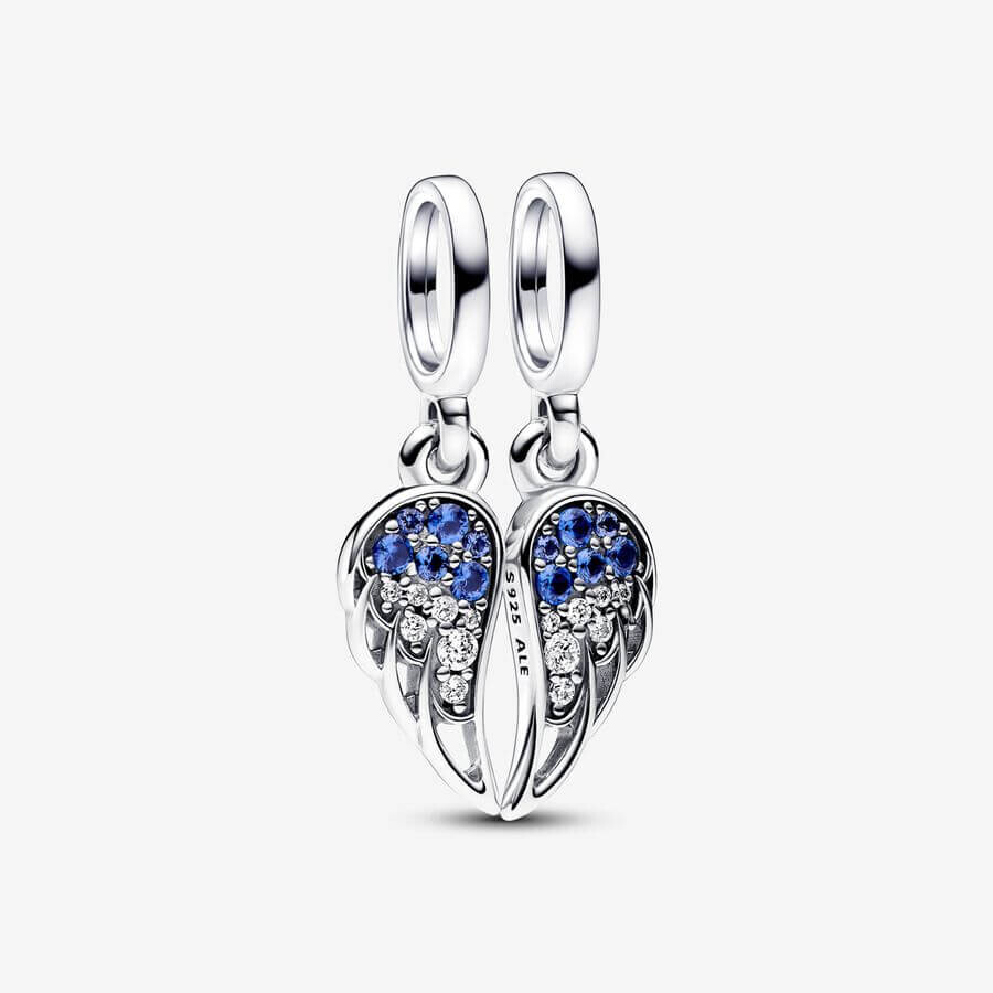 Шарм-подвеска Pandora Moments Sparkling Splitable Angel Wings, серебро/синий
Шарм-подвеска Pandora Moments Sparkling Splitable Angel Wings, серебро/синий